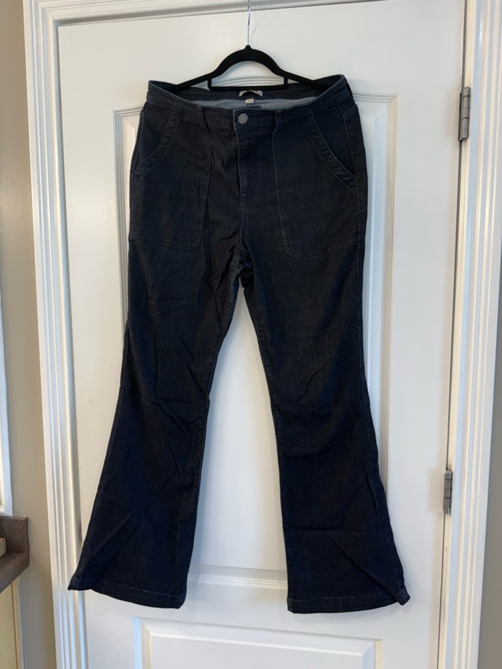 Women's Dark Blue Flared Jeans